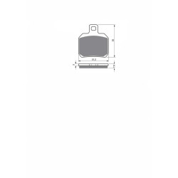 DELTA SEMI-METALLIC BRAKE PAD KX PIAGGIO 125 X9 01-02-OFFER