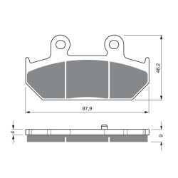 GOLDFREN SINTERED BRAKE PADS S3 COMPOUND SUZUKI 400 AN BURGMAN/SKYWAVE 07-08-OFFER