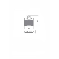 DELTA SINTERED BRAKE PAD KXR SUZUKI AN 400 BURGMAN 2001-OFFER