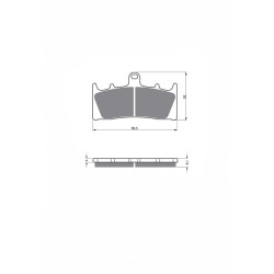 DELTA SINTERED BRAKE PADS KXR SUZUKI TL1000 R 98-02-OFFER-RIGHT