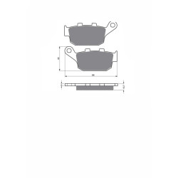 JOLLY BRAKE SINTERED BRAKE PAD KXR SUZUKI XF 650 FREEWIND 97-02-OFFER-CODE 020KXR
