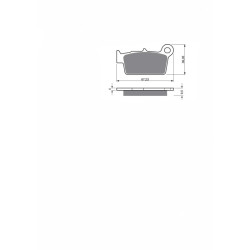 JOLLY BRAKE MXR SINTERED BRAKE PAD SUZUKI RM-Z 450 2020-OFFER