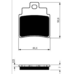 GOLDFREN SINTERED BRAKE PADS AD COMPOUND SYM 250 GTS/ JOYMAX 09-14-OFFER