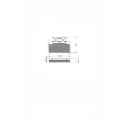 DELTA SEMI-METALLIC BRAKE PAD KX SYM DD 50 CITY TREK 02-08-OFFER