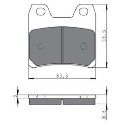 GOLDFREN SINTERED BRAKE PADS S3 COMPOUND YAMAHA 1300 XJR N/P 01-02-OFFER