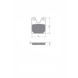 DELTA SINTERED BRAKE PADS KXR YAMAHA XJR1300 5EA9/5EAG 2000-OFFER