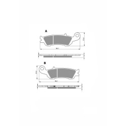 DELTA SINTERED BRAKE PAD MXR YAMAHA YZ 125 08-17-OFFER