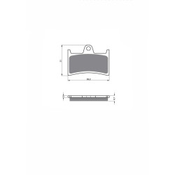 JOLLY BRAKE SEMI-METALLIC BRAKE PADS KX YAMAHA XJR1300 N/P 01-02-OFFER-RIGHT