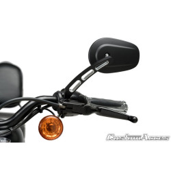 CUSTOM ACCES REAR VIEW MIRRORS MOD. MISURI COLOR BLACK - COD. JR0017N - Not approved. Matte black finish. Sold to