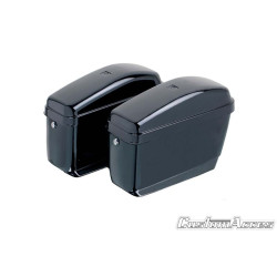 CUSTOM ACCES RIGID SIDE BAG EASY MODEL RIGHT BLACK - COD. AR0006N - Dimensions (HxLxP): 311x432x190 mm. Capacity-: