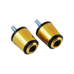 RACINGBIKE UNIVERSAL BAR ENDS GOLD - COD. C020O - Material: anodized ergal - Sold in pairs - OFFER