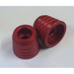 RACINGBIKE BAR ENDS FOR KAWASAKI RED - COD. C050R - Material: anodized ergal - Sold in pairs - OFFER