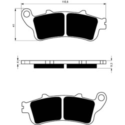 GOLDFREN SINTERED BRAKE PADS S3 COMPOUND GARELLI 250/400 SKYNET 02-OFFER